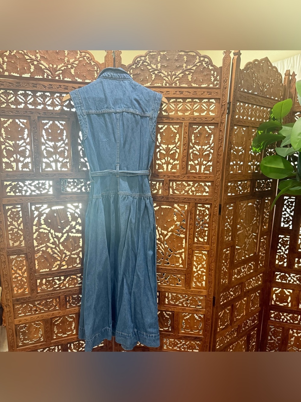 Universal thread Women Tie-Waist Midi A-Line Dress - Picture 10 of 13